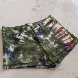Tie Dye Denim shorts